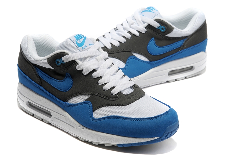 New Men'S Nike Air Max Black/White/Blue